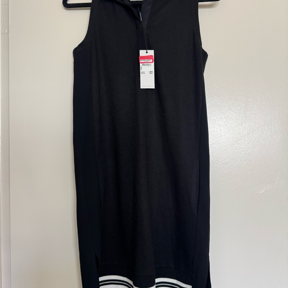 Public School Black Shirt with White Collar